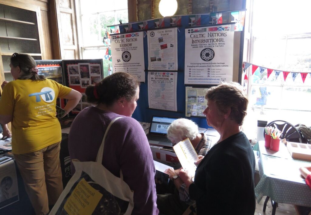 Busy day at the Celtic Nation Kernow stand