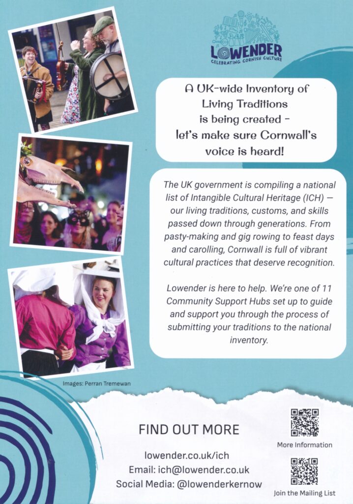Kernow Intangible Cultural Heritage Inventory - Lowender