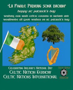 Lá Fhéile Pádraig sona daoibh